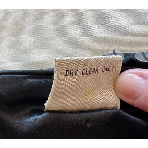 VTG‎ Womens Liz Claiborne Black & White Sequin Sheath 100% Silk Dress Lined Sz.4 - Picture 6 of 11